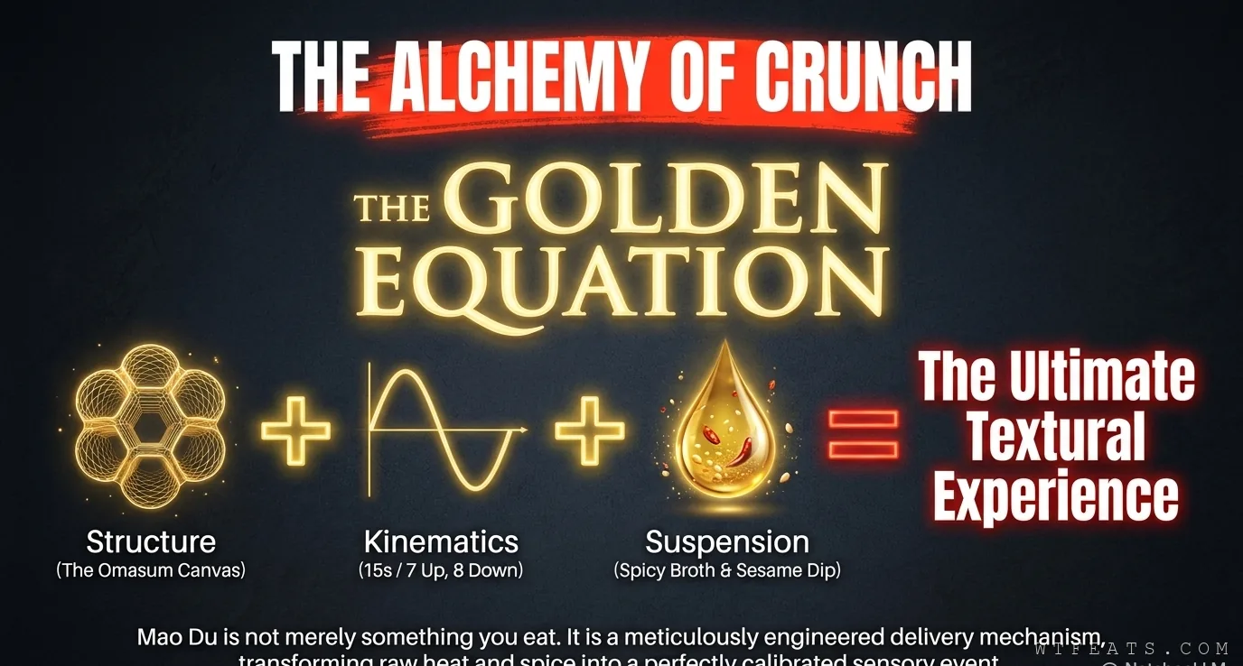 The alchemy of crunch: structure plus kinematics plus suspension equals the ultimate textural experience