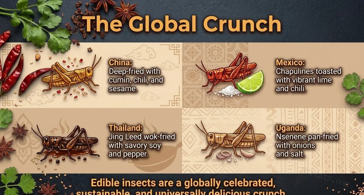 The Global Crunch: edible insects from China, Mexico, Thailand, and Uganda