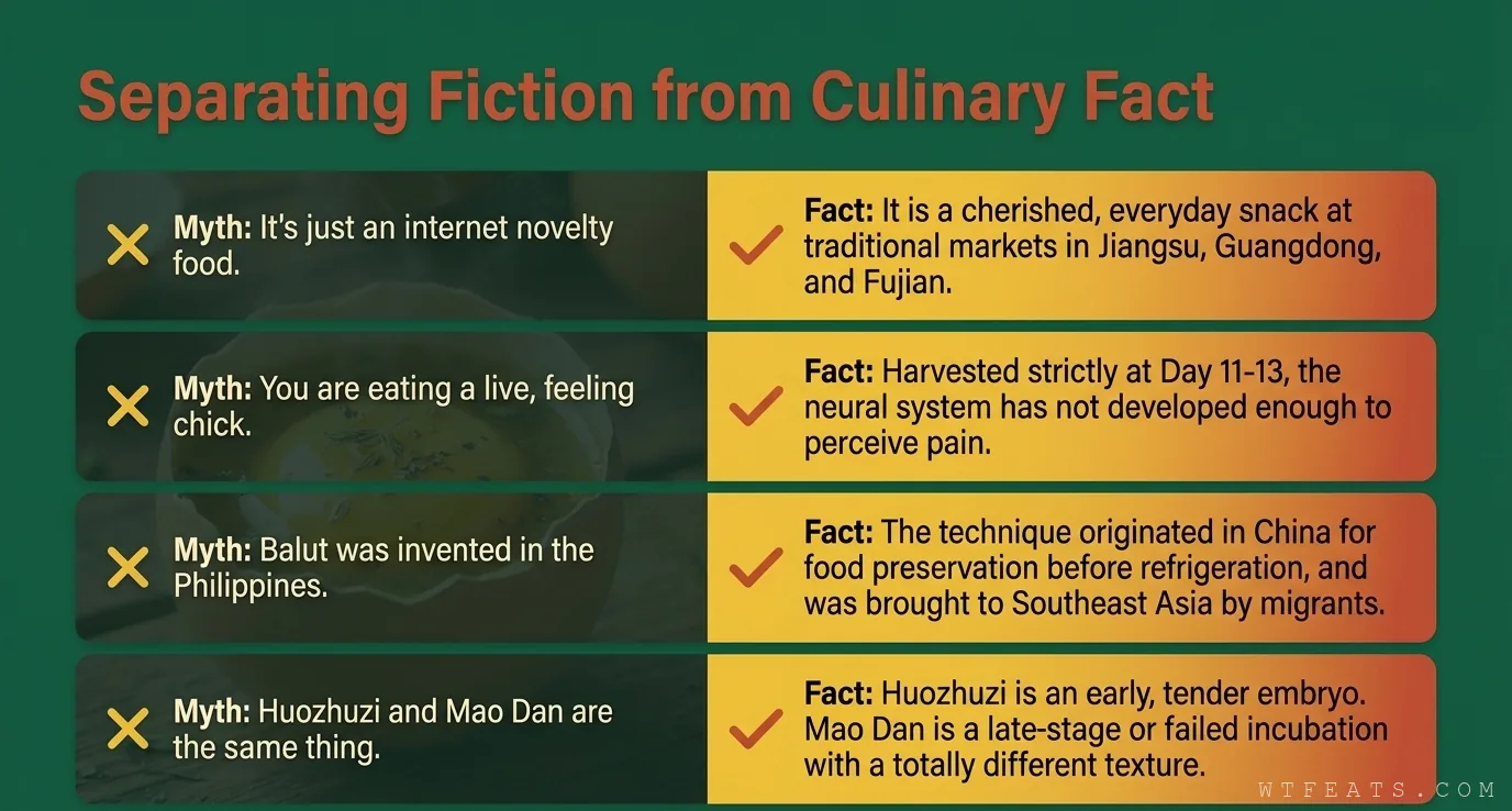 Separating fiction from culinary fact: four myth and fact pairs about huozhuzi