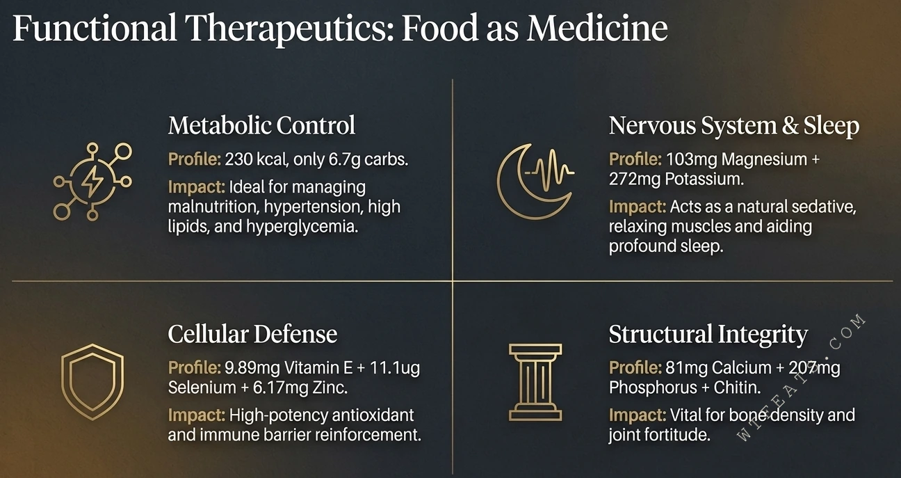 Silkworm pupa functional therapeutic effects chart