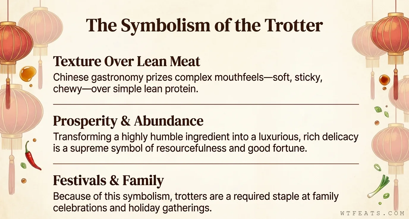 The symbolism of the trotter: texture over lean meat, prosperity, festivals